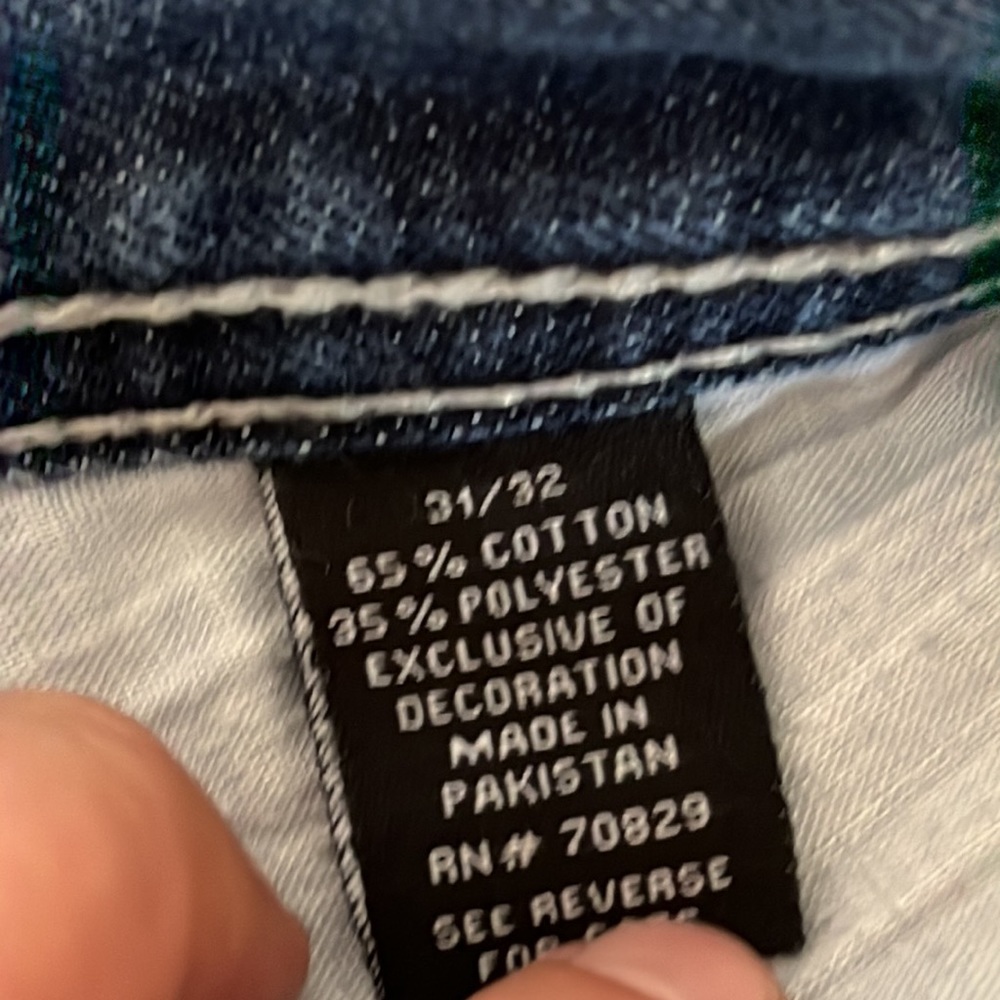 Carbon wash off Jeans sz 31/32 - Picture 8 of 8